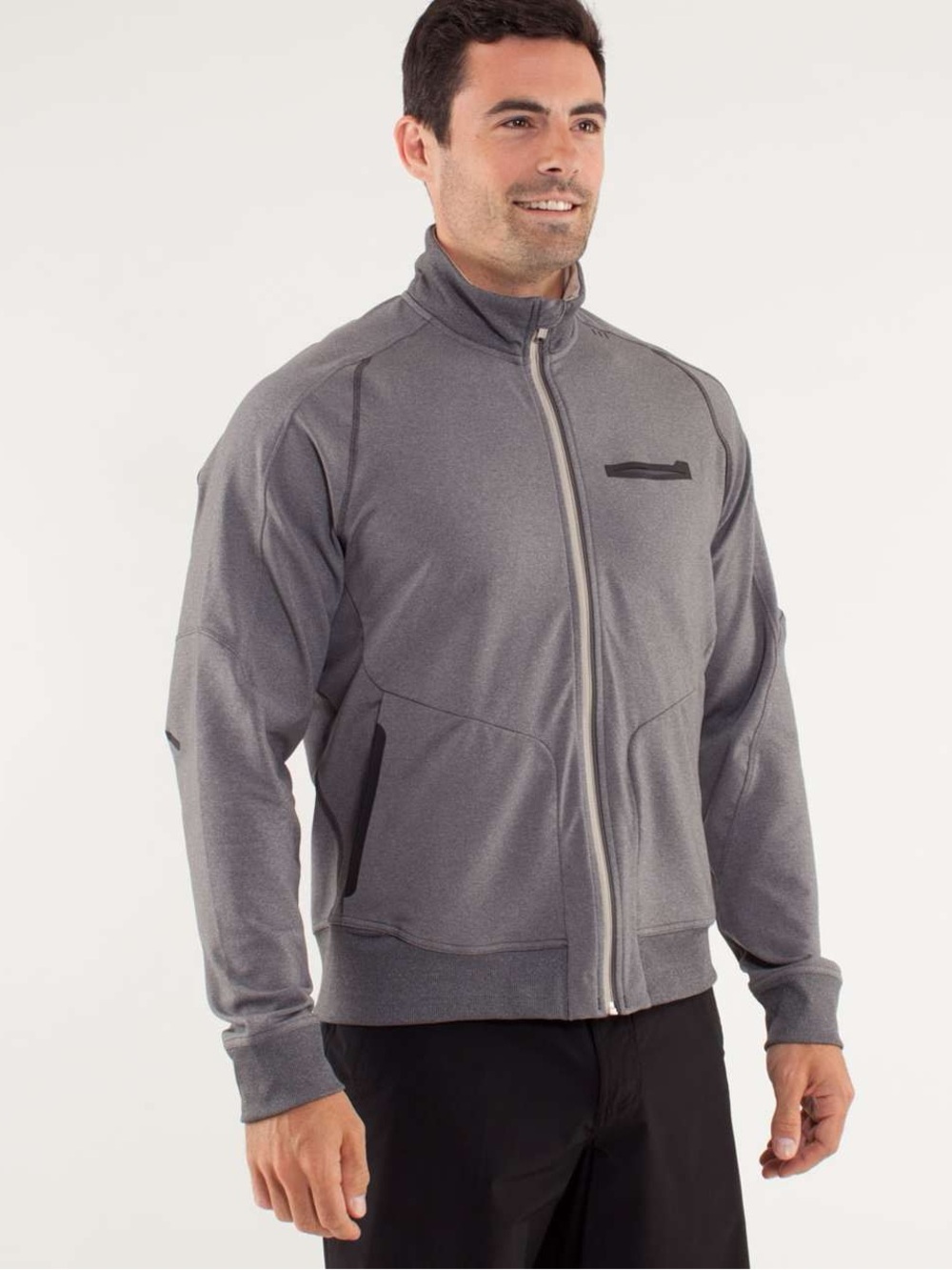 Lululemon Men's Grey Full-Zip Performance Jacket